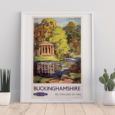 Buckinghamshire - See England By Rail - Premium Art Print