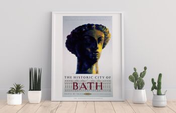 Ville de Bath - Tête de la déesse romaine Minerve - Impression artistique