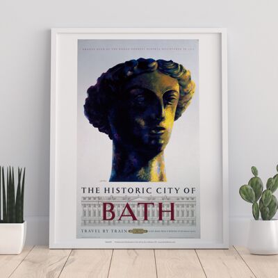 City Of Bath - Head Of Roman Goddess Minerva - Art Print