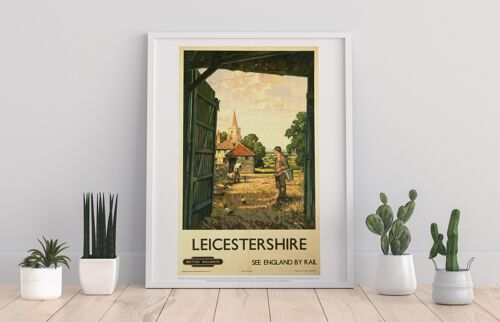 Leicestershire Farm - See England By Rail - Art Print