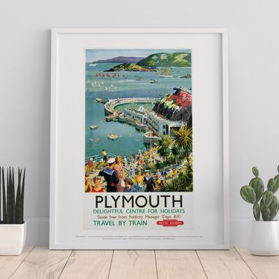 Plymouth - Seaside Delightful Center For Holidays Art Print