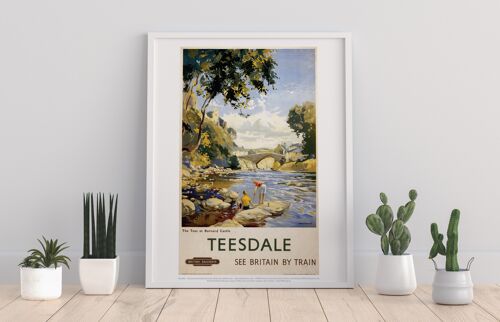 Tees At Barnard Castle - Teesdale - 11X14” Premium Art Print