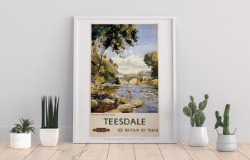 Tees au château de Barnard - Teesdale - 11X14" Premium Art Print