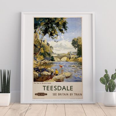 Tees At Barnard Castle - Teesdale - 11X14” Premium Art Print