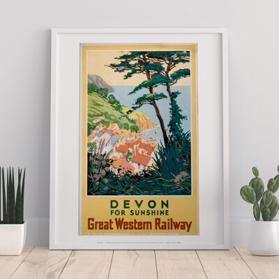 Devon For Sunshine - Great Western Railway - Art Print