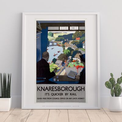 Knaresborough - Quicker By Rail Lner - Premium Art Print