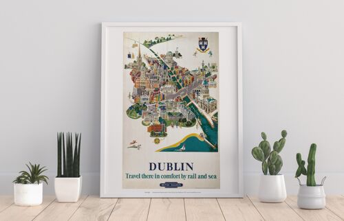 Dublin - In Comfort By Rail And Sea - Premium Art Print
