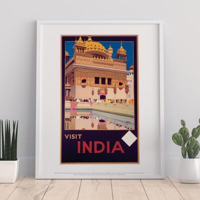 Visit India - 11X14” Premium Art Print