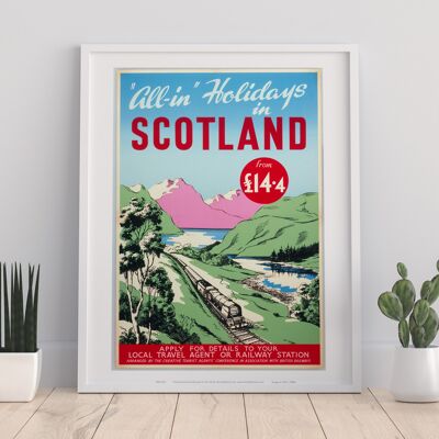 All-In Holidays In Scotland - 11X14” Premium Art Print