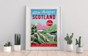 Vacances tout compris en Écosse - 11X14" Premium Art Print