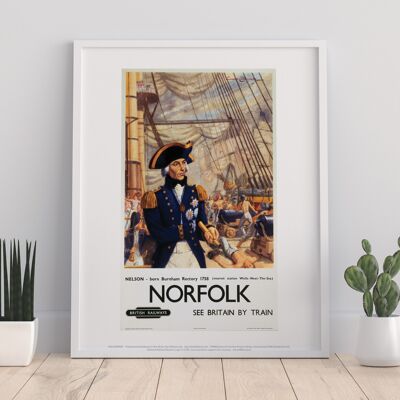 Norfolk - Nelson Born Burham Rectory 1758 - Art Print