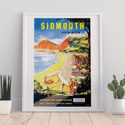 Sidmouth, South Devon - 11X14” Premium Art Print