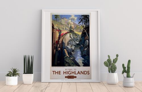 By Rail To The Highlands - 11X14” Premium Art Print