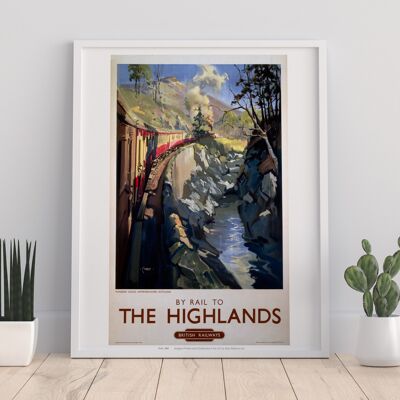 By Rail To The Highlands - 11X14” Premium Art Print