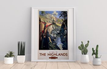 En train vers les Highlands - 11X14" Premium Art Print