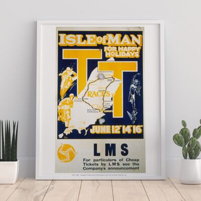 Isle Of Man For Happy Holidays - Races - Premium Art Print