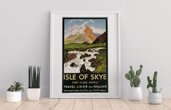 Île de Skye - Hôtels de première classe par Lner Impression artistique