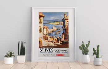 St Ives Cornwall - Sable glorieux et baignade idéale Impression artistique