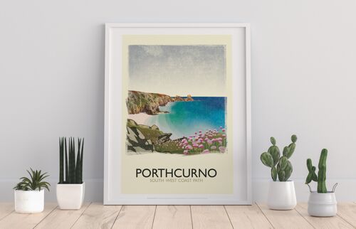 Porthcurno- South West Coast Path - 11X14” Premium Art Print