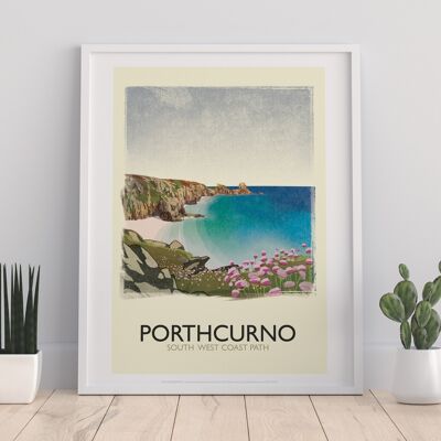 Porthcurno- South West Coast Path - 11X14” Premium Art Print