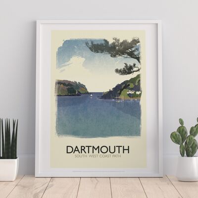 Dartmouth - South West Coast Path - 11X14” Premium Art Print