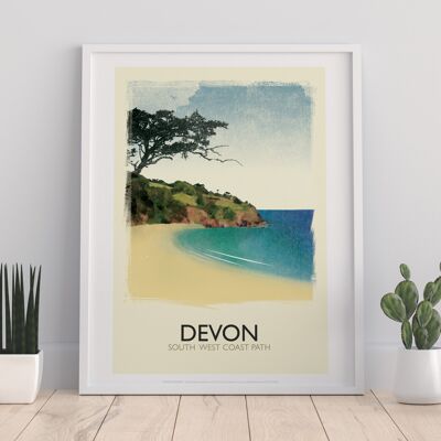 Devon- South West Coast Path - 11X14” Premium Art Print