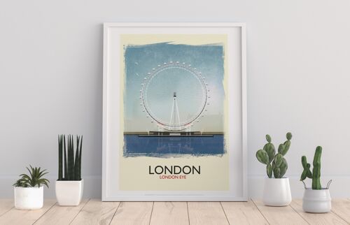 London - London Eye - 11X14” Premium Art Print