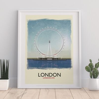 London - London Eye - 11X14” Premium Art Print