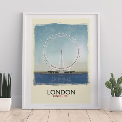 London - London Eye - 11X14” Premium Art Print