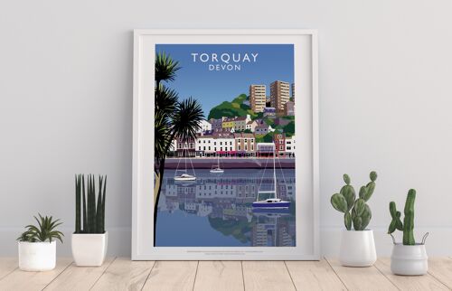 Torquay, Devon - 11X14” Premium Art Print