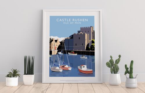 Castle Rushen, Isle Of Man - 11X14” Premium Art Print