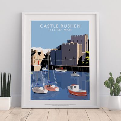 Castle Rushen, Isle Of Man - 11X14” Premium Art Print