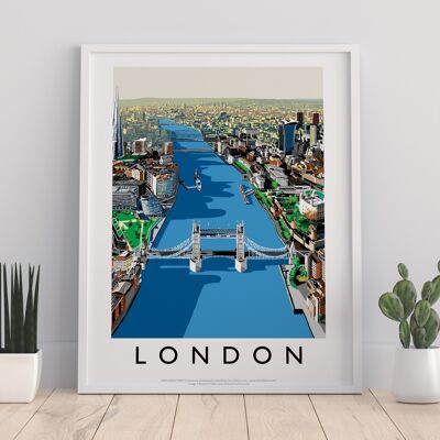River Thames, London - 11X14” Premium Art Print