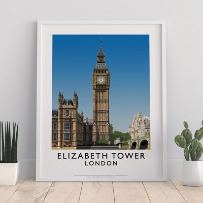 Elizabeth Tower, London - 11X14” Premium Art Print