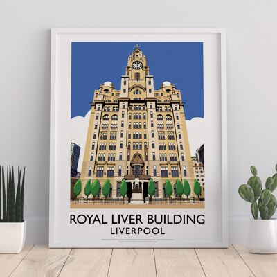 Royal Liver Building- Liverpool 2 - 11X14” Premium Art Print