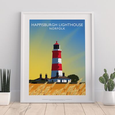 Happisburgh Lighthouse, Norfolk - 11X14” Premium Art Print