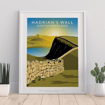 Hadrians Wall, Northumberland - 11X14” Premium Art Print