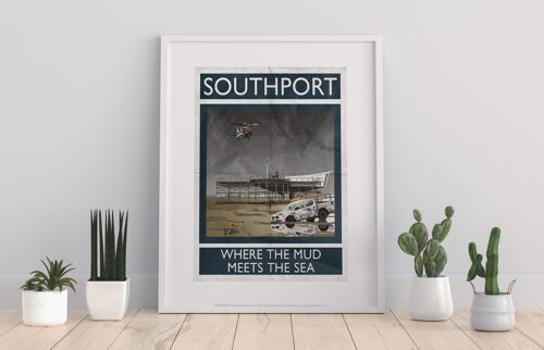 Southport, Where The Mud Meets The Sea - Premium Art Print