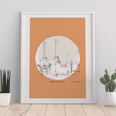 Battersea Power Station 2 - 11X14” Premium Art Print