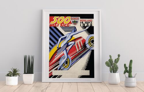 500 Miles Race Programme- 1933 - 11X14” Premium Art Print