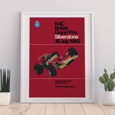 British Grand Prix- Silverstone 1969 - Premium Art Print