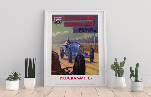 British Empire Trophy- 1934 - 11X14” Premium Art Print