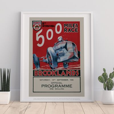 500 Miles Race - 11X14” Premium Art Print