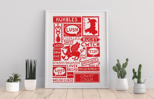 Welsh Poster- Mumbles - 11X14” Premium Art Print