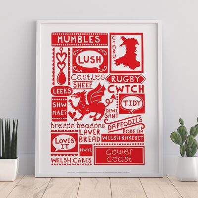 Welsh Poster- Mumbles - 11X14” Premium Art Print