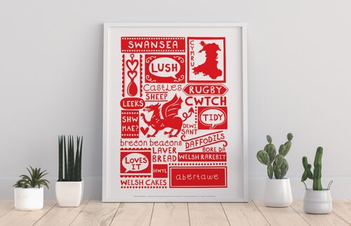 Welsh Poster- Swansea - 11X14” Premium Art Print