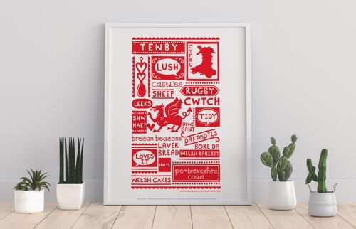 Welsh Poster- Tenby - 11X14” Premium Art Print
