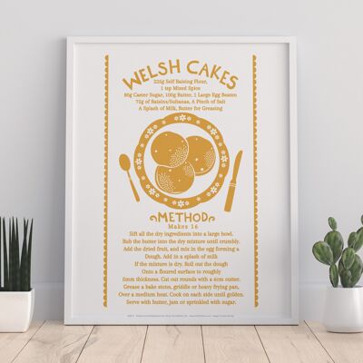 Welsh Cakes Recipe 2 - 11X14” Premium Art Print