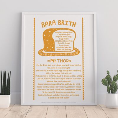 Bara Brith Recipe - 11X14” Premium Art Print