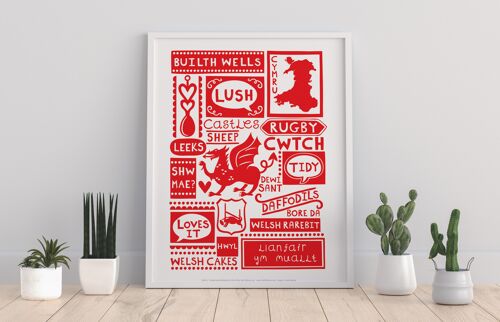Welsh Poster- Bulith Wells - 11X14” Premium Art Print